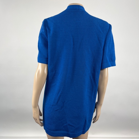 ST JOHN Collection Wool Santana Knit Cardigan Jacket Monogram Embroidered YY22 - Picture 4 of 6